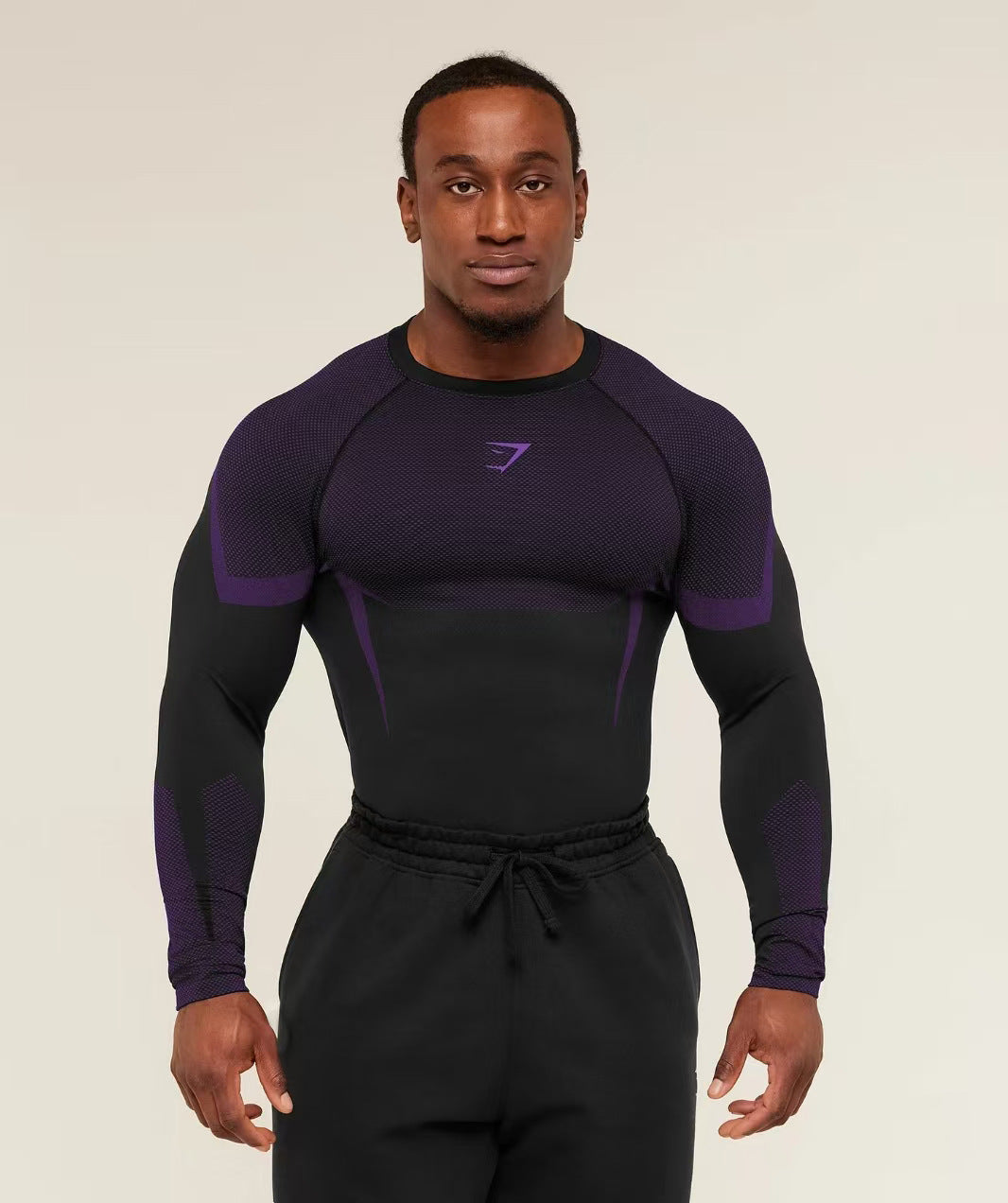 GYMSHARK/ONYX5 Long-Sleeve Compression Training Shirt